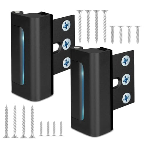 Feeuid 2er-Pack Türsicherungsriegel für zu Hause, Sicherheitstürschlösser, Um Unbefugtes Eindringen zu Verhindern und die Von Kindern zu Gewährleisten, Schwarz Feeuid 2er-Pack Türsicherungsriegel für zu Hause, Sicherheitstürschlösser, Um Unbefugtes Eindringen zu Verhindern und die Von Kindern zu Gewährleisten, Schwarz von Feeuid