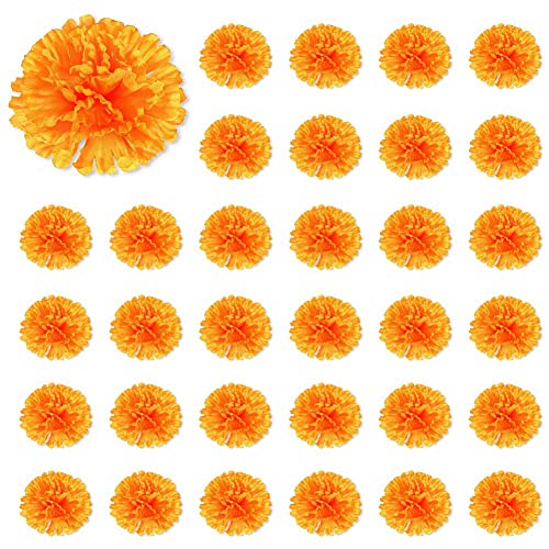 Feeuid 3,9 Ringel Blumen Künstlicher Tag Der 150 Stücke Gefälschte Ringel Blumen Kopf von Feeuid