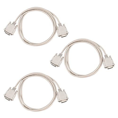 Feeuid 3 Stück 1,4 m RS232 DB9 9 Pin A Video VGA 15 Pin Adapter von Feeuid