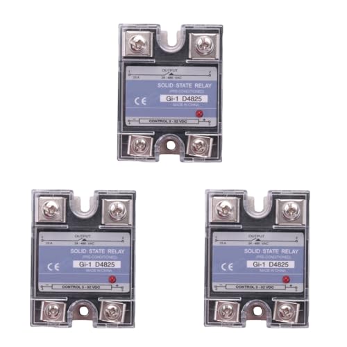 Feeuid 3X Ssr 25A 3-32V Dc Bis 24-480V Ac Einphasen Halb Leiter Relais Dc Steuerung Ac -1 D4825 Last Spannung von Feeuid