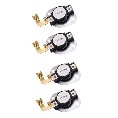 Feeuid 4 StüCk 3977767 Trockner-Thermostat Ersatzteil - Einfach zu Installieren - Ersetzt 3399693 WP3977767 WP3977767VP von Feeuid