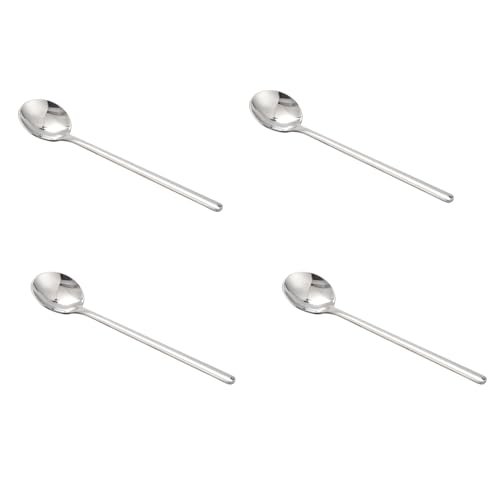 Feeuid 4Pcs Coffee Scoop 304 Langgriff Stahl Kaffeelöffel Dessert Teelöffel Set Küchenzubehör S von Feeuid