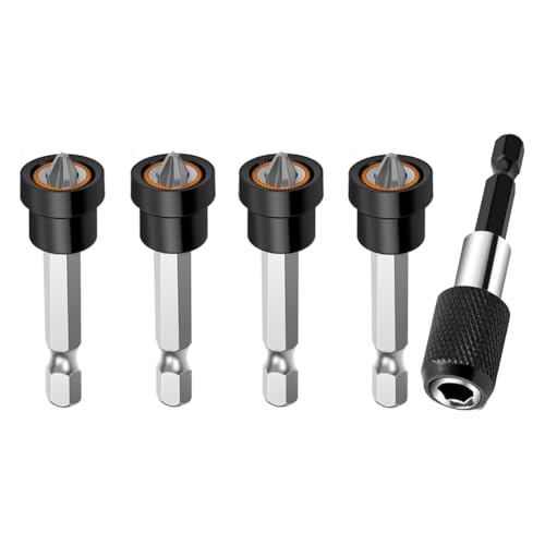 Feeuid 5 Stück Premium Magnetic Drywall Screw Setter- Bits PH2 für Gipskartonplatten Schraube 1/4 Zoll Hex Positionierung Spitze A Feeuid 5 Stück Premium Magnetic Drywall Screw Setter- Bits PH2 für Gipskartonplatten Schraube 1/4 Zoll Hex Positionierung Spitze A von Feeuid