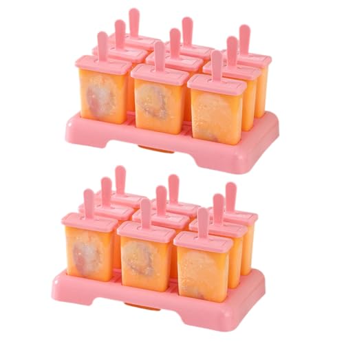 Feeuid Eiscreme-Form für EIS Am Stiel, DIY-Eiscreme-Maschine, Eisform für EIS Am Stiel, Eiswürfelschale, Küchenhelfer, Rosa von Feeuid