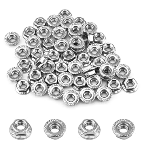 Feeuid Packung mit 55 Ersatzteilen, M6 Sechskant, mit gezogenem Flansch, für Heimwerker-Mechanismus M6-1 mm von Feeuid