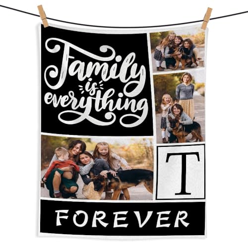 Fegiuly Personalisierte Fotodecke, individuelle Bilddecke mit Text, Geschenke für Damen, Herren, Paare, Jahrestag, Hochzeit, Geburtstag, Weihnachten, Valentinstag (76,2 x 127,7 cm) von Fegiuly