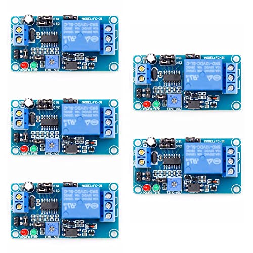 Fegtrty 5X 12V DC VerzöGerung Relais VerzöGerung Einschalt- / Aus Schalten Schalter Modul mit Timer Fegtrty 5X 12V DC VerzöGerung Relais VerzöGerung Einschalt- / Aus Schalten Schalter Modul mit Timer von Fegtrty