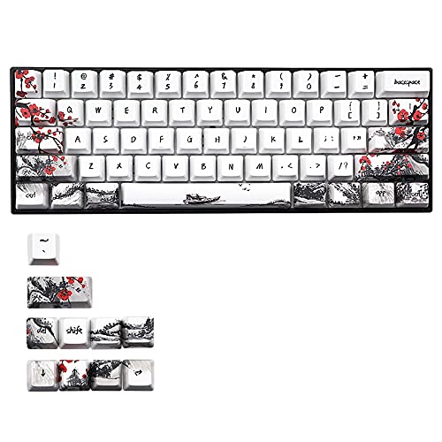 Fegtrty Neuheit Allover Dye Subbed 71 Key Profile Keycap für GH60 RK61 ALT61 GK61 GK64 Dz60 Keycaps,US von Fegtrty