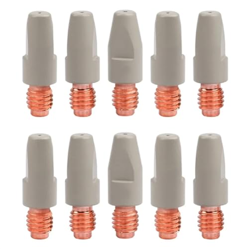 Fegtrtyoa 10 Stück 36KD Schweißkontaktspitzen, Beschichtung Schützt M8-Gasdüsenspitze, 1,0 mm, MIG-Schweißbrenner, Schweißwerkzeugteile Fegtrtyoa 10 Stück 36KD Schweißkontaktspitzen, Beschichtung Schützt M8-Gasdüsenspitze, 1,0 mm, MIG-Schweißbrenner, Schweißwerkzeugteile von Fegtrtyoa