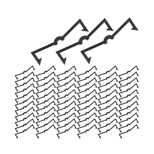 Fegtrtyoa 100pcs Peg Locks Pegboard -Haken -Halterungen für Standard 1/4 "und 1/8" Pegboard von Fegtrtyoa