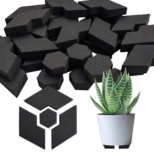 Fegtrtyoa 10pcs Invisibles Garten Pot Füße, Zusammengesetzter Hexagon Flowerpot Riser für Mehrere Multi-Style-Töpfe von Fegtrtyoa