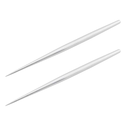Fegtrtyoa 2 Stück Keramik-Ton-Modelliermesser, Detailnadel, Edelstahl, Tropfenform, Nadel, Keramik-Modellierwerkzeug von Fegtrtyoa