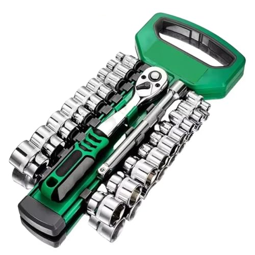 Fegtrtyoa 21pcs Handwerkzeuge Sockelhülsenschlüssel Set 3/8 Ratschenschlüssel Set Auto Reparaturwerkzeugschlüssel Set Schraubenschlüssel Auto Reparatur Spanner von Fegtrtyoa