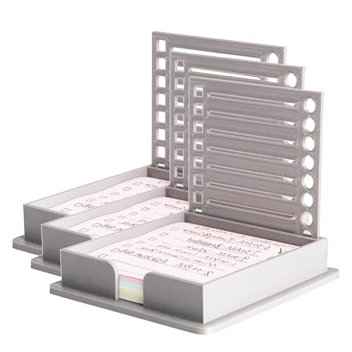 Fegtrtyoa 3PCS Notizblock-Schablonenvorlage mit Notizblock-Halter mit Schablone für Notizenlinien von Fegtrtyoa