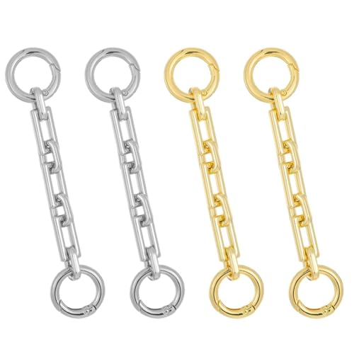 Fegtrtyoa 4,5 - -Geldbörsengurt Extender, 4 Stcs -Bag -Kettenbänder Kurzketten Charme für Handtaschen Fegtrtyoa 4,5 - -Geldbörsengurt Extender, 4 Stcs -Bag -Kettenbänder Kurzketten Charme für Handtaschen von Fegtrtyoa