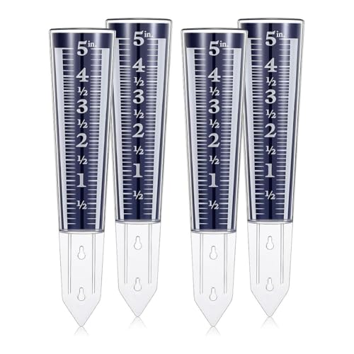 Fegtrtyoa 4 PCs 5 Kapazität Regenmesser Vergrößerungsskala und Zahlen für Garten Yard Field Rasen Fegtrtyoa 4 PCs 5 Kapazität Regenmesser Vergrößerungsskala und Zahlen für Garten Yard Field Rasen von Fegtrtyoa