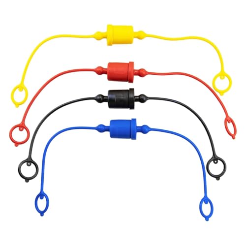 Fegtrtyoa 4 Sätze Hydraulik-Schnellkupplungen, Männliche Staubkappen und Weibliche Steckerabdeckungen, Gummi-Staubkappen/-Stecker (-A 1/2) von Fegtrtyoa