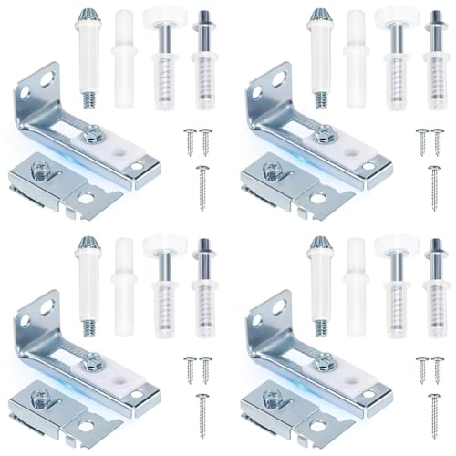 Fegtrtyoa 4 Set BIFOLD CLOSET -Hardware -Kit Inklusive Top für 7/8 "Bis 1" Schiebetürstrecke Bibles -Tür -Hardware Reparaturkit von Fegtrtyoa