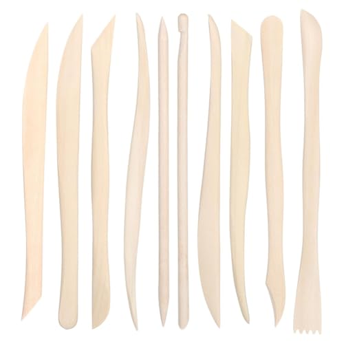 Fegtrtyoa 50pcs Tonculpting -Werkzeuge 6,2 "Glatte Doppel -End -Tonmodellierungswerkzeuge, Polymer -Ton -Werkzeug -Skulption von Fegtrtyoa
