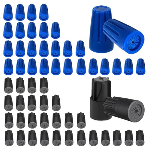 Fegtrtyoa 60pcs Twist Nuts Caps Dichtmittel Wasserdichte Außendrahtanschlüsse Kabelanschluss Elektrisches Gel 22AWG-12AWG von Fegtrtyoa