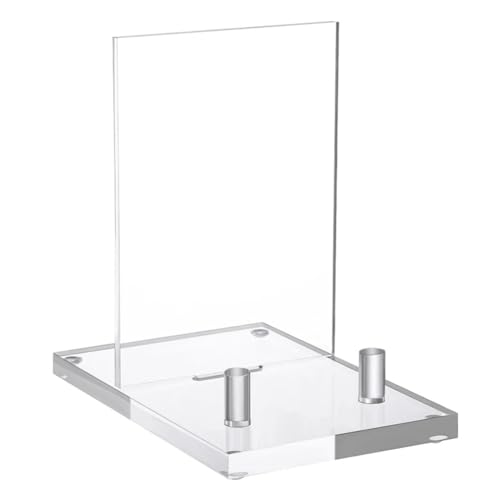 Fegtrtyoa Acryl-Staffelei mit Stiften, Ständer für Bilder, Telefon oder Kunstwerke, Transparentes Acryl Fegtrtyoa Acryl-Staffelei mit Stiften, Ständer für Bilder, Telefon oder Kunstwerke, Transparentes Acryl von Fegtrtyoa