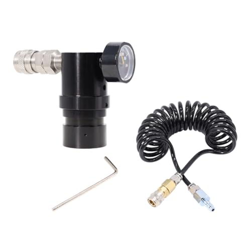 Fegtrtyoa Einstellbarer Niederdruckregler, MR GEN2-Regler, Externer Spiralschlauch, 300 Psi-Manometer von Fegtrtyoa