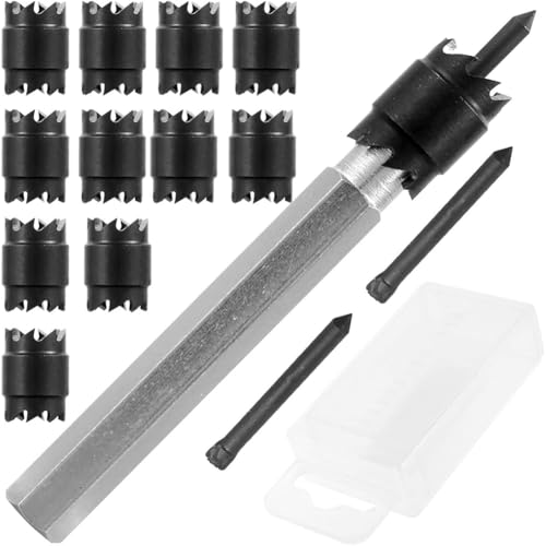 Fegtrtyoa Für Spot-Schweißschneider-Sets 14-Pack mit Doppelseitigen 3/8 "HSS-Bohrbits, Hex Shank Blechlochschneidern Fegtrtyoa Für Spot-Schweißschneider-Sets 14-Pack mit Doppelseitigen 3/8 "HSS-Bohrbits, Hex Shank Blechlochschneidern von Fegtrtyoa