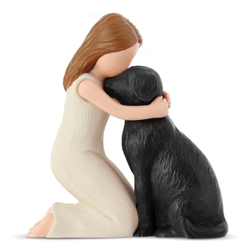 Fegtrtyoa Hundembranzgeschenk Liebe Meinen Hund Figur Statue Verlust Von Hund Sympathie Geschenk Schwarz von Fegtrtyoa
