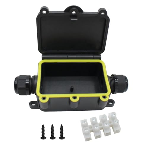 Fegtrtyoa Junction Box Plastikkasten Maximaler Innendurchmesser 12 mm mit Schraubenklemme Block Luftdicht im Freien Externe Elektrische Netzkordboxen Fegtrtyoa Junction Box Plastikkasten Maximaler Innendurchmesser 12 mm mit Schraubenklemme Block Luftdicht im Freien Externe Elektrische Netzkordboxen von Fegtrtyoa