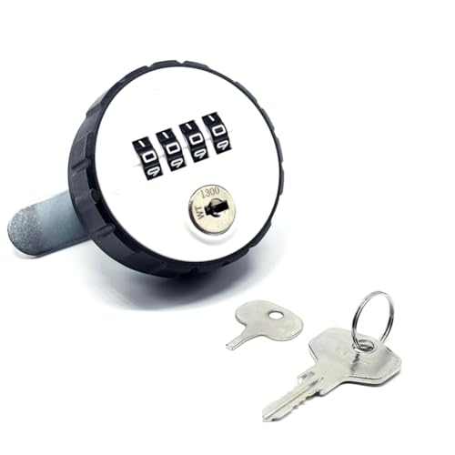 Fegtrtyoa Kombinationskabinett Cam Lock 4 Schubladentür Anti-Diebstahl 20mm Digitalanbindbar Rundes Vorhängeschloss mit Schlüsselkennwort von Fegtrtyoa