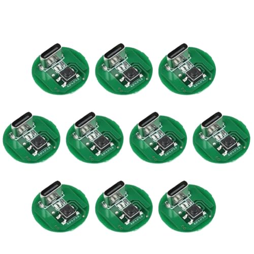 Fegtrtyoa LED-Taschenlampen-Treiber-Treiber-DIY Circuit Board 10PCS 5W 10W Dreistufe Lademodul Typ-C Fegtrtyoa LED-Taschenlampen-Treiber-Treiber-DIY Circuit Board 10PCS 5W 10W Dreistufe Lademodul Typ-C von Fegtrtyoa