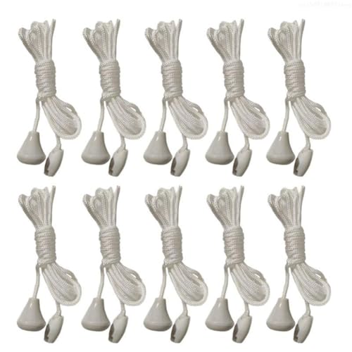 Fegtrtyoa Lichtschalter Ziehen Seil 10pcs Deckenschalter Ziehen Kabel 1,5 M Badezimmer Leichte Zugkabelschnur mit Steckerzugkette Fegtrtyoa Lichtschalter Ziehen Seil 10pcs Deckenschalter Ziehen Kabel 1,5 M Badezimmer Leichte Zugkabelschnur mit Steckerzugkette von Fegtrtyoa