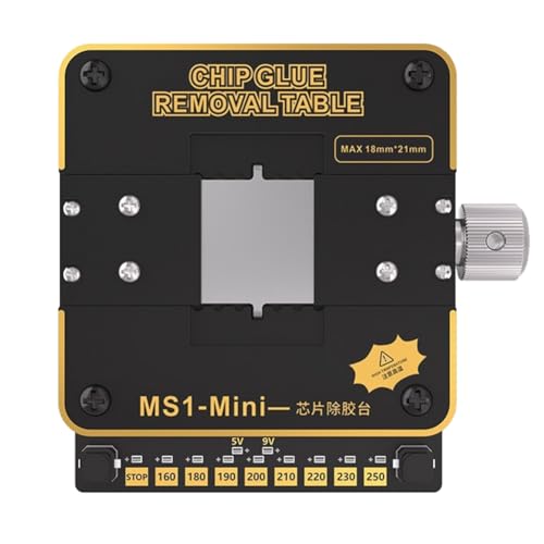 Fegtrtyoa MS1 Mini Hot Plate Chip Defoning Heizungstisch für Telefone Chip IC Heizungstisch Entfernen Sie Heizreparaturwerkzeuge von Fegtrtyoa