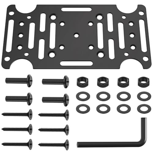 Fegtrtyoa Mailbox -Klammer, Universal Fit 4 X 4 - oder Hohlpfosten Montageadapterplatte für die Meisten Post -Mount -Mailboxen von Fegtrtyoa
