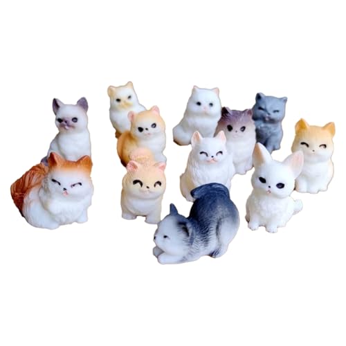 Fegtrtyoa Niedliche Mini Kleine Katzen -Tierdekoration für Bonsai Microlandscape Fairy Garden Decor von Fegtrtyoa