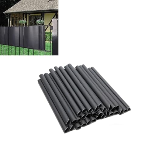 Fegtrtyoa Packung Von 30 PVC -Montageklammern Privatsphäre Bildschirmstreifen für Doppelstabmatten Garten und Zaun, Anthrazit von Fegtrtyoa