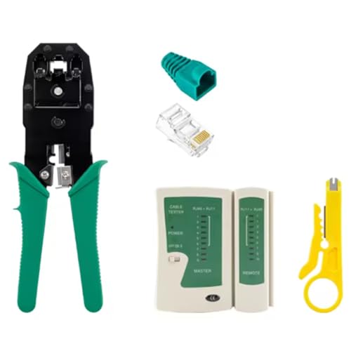 Fegtrtyoa RJ45 Crimping Tool RJ11 RJ45 Ethernet Network LAN Kabel Crimper Cutter Stripper - für 6p 8p RJ11 RJ12 RJ45 von Fegtrtyoa