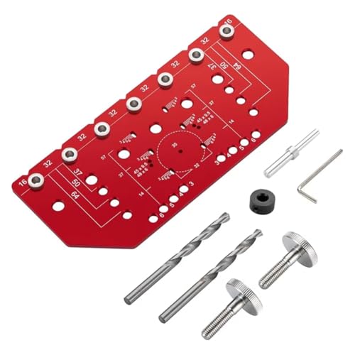 Fegtrtyoa Scharnierstanz-Locator-Regal Pin-Jig und Scharnier-Jig 2-In-1-Regal-Stift-Bohrhandbuch Jig von Fegtrtyoa
