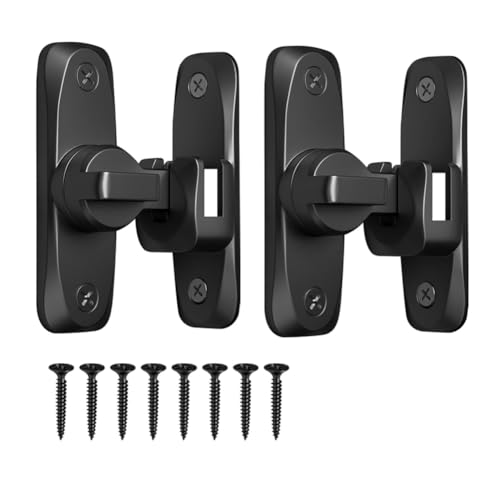 Fegtrtyoa Schiebetürschloss 90/180 Grad Heavy Duty Flip Gate Riegel für Garten, Innenräume von Fegtrtyoa