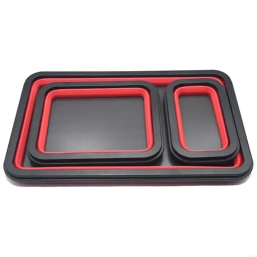Fegtrtyoa Silikonfaltbare Schraubenschüssel 3pcs Magnet Teile Tablett Aufbewahrungsbox für Werkzeuge Tischler Klempner Fegtrtyoa Silikonfaltbare Schraubenschüssel 3pcs Magnet Teile Tablett Aufbewahrungsbox für Werkzeuge Tischler Klempner von Fegtrtyoa