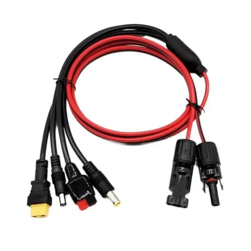 Fegtrtyoa Solar Panel Stecker Verlängerungskabel Splitter 4-In-1-Kompatibler XT60 5521 Anderson 7909 Männlich Fegtrtyoa Solar Panel Stecker Verlängerungskabel Splitter 4-In-1-Kompatibler XT60 5521 Anderson 7909 Männlich von Fegtrtyoa