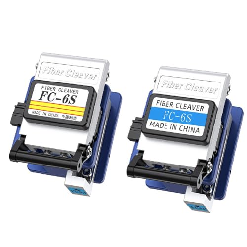 Fegtrtyoa Twin Pack FC-6S FTTH Glasfasermetall-Cleaver, Präzise Schneidwerkzeuge für Kabel- und Glasfaserkaltverbindungen Fegtrtyoa Twin Pack FC-6S FTTH Glasfasermetall-Cleaver, Präzise Schneidwerkzeuge für Kabel- und Glasfaserkaltverbindungen von Fegtrtyoa