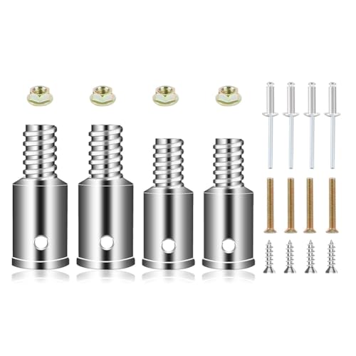 Fegtrtyoa Universal-Gewindespitzen-, Ultra-Gewindespitzen-Reparaturset für 0,8/1 - oder Metallstangen für Mopp, Besen, 4er-Set von Fegtrtyoa
