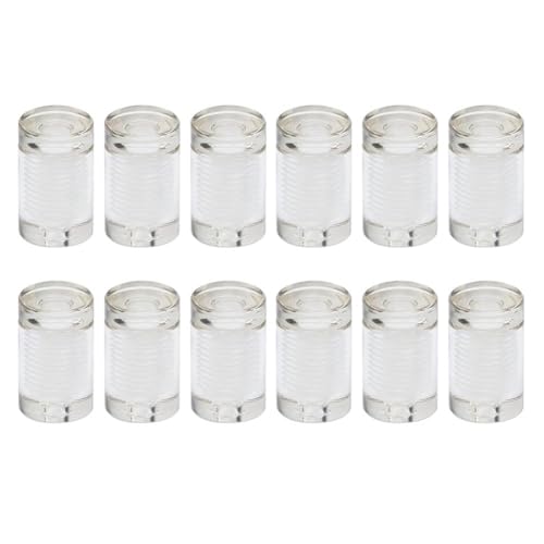 Fegtrtyoa Wallzeichen -Standoff - -Hardware, 12pcs 3/4 "X 1" Acryl -Pattsituationen mit Schrauben, Werbe -Patt -Nägel von Fegtrtyoa
