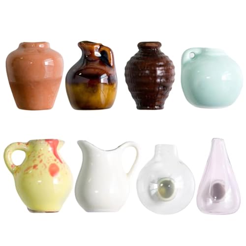 Fegtrtyoa Winzige Pflanzenvasen Süße Mini -Vase -Magnete, 3D -Keramikblumen -Vase -Kühlschrankmagnete für Kühlschrankküchenbürodekoration Fegtrtyoa Winzige Pflanzenvasen Süße Mini -Vase -Magnete, 3D -Keramikblumen -Vase -Kühlschrankmagnete für Kühlschrankküchenbürodekoration von Fegtrtyoa