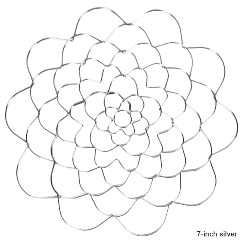 Fehploh Blumen-Arranger-Halter, Blumen-Arrangement-Halter, Edelstahl-Draht, Blumen-Arrangement-Werkzeug, rund, for Vase, Blumen-Arrangement (D) von Fehploh