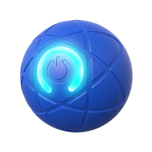 Fehploh Intelligenter, automatisch beweglicher Bounce-Rollball, USB-wiederaufladbarer elektronischer rotierender Katzenball, selbstbewegender Haustier-Übungs-Verfolgungsspielzeugball for kle von Fehploh