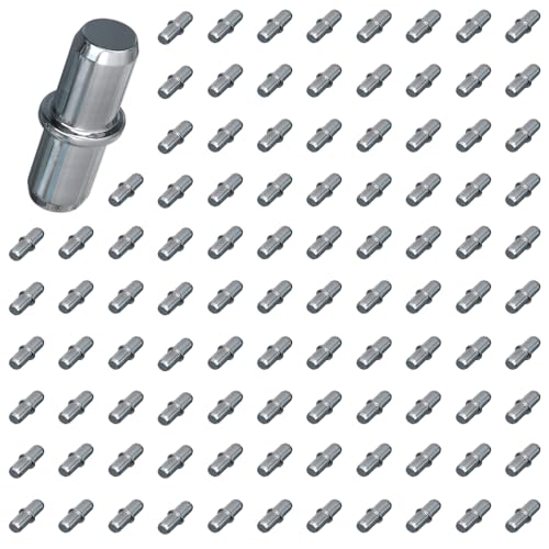 100 Stück Regalbodenträger, Bodenträger 5mm, Einlegeboden Halter und Regalbrett Halterung für Möbel, Schränke, Bücherregale, Regale von FeiFanChoice