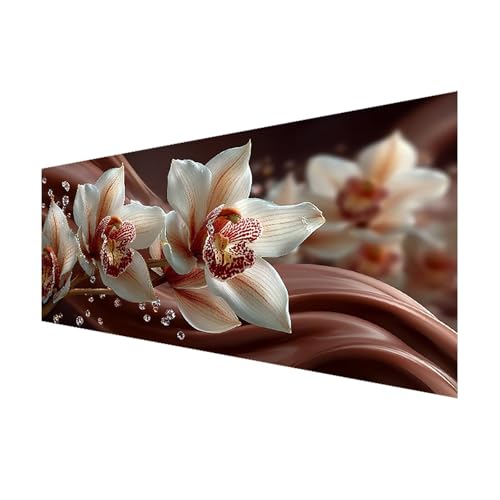 Abstrakt Diamond Painting XXL 80x40 cm, Diamant Painting Bilder Erwachsene Blume, DIY 5D Eckige Steine Basteln Mädchen 8 Jahre, Diamant Malerei Strass Stickerei Kunst Set für Zimmer Wanddeko P-0 von FeiPride