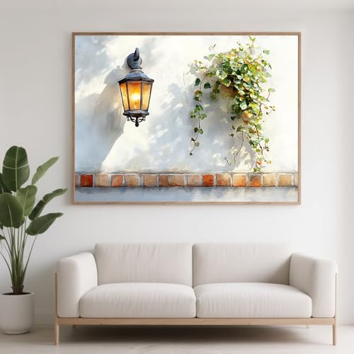 Diamond Painting Erwachsene Anlage Diamant Painting Bilder Landschaft, 5D Diamond Art Basteln Mädchen 8 Jahre, DIY Stickerei Kreuzstich Diamant Malere Set für Zimmer Deko Geschenke 70x50 cm F0-300 von FeiPride